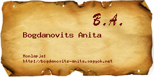 Bogdanovits Anita névjegykártya
